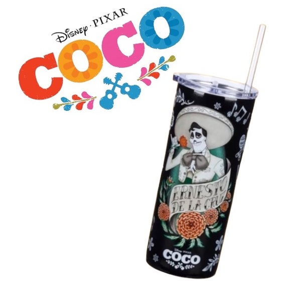 Disney Other - Disneys Coco- Ernesto De La Cruz 17oz Stainless Steel Tumbler with Straw 🆕
